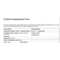 Glass and Mirror Cleaner COSHH Assessment