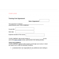 Training Agreement Form