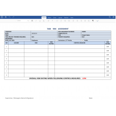 Cleaning Welfare Facilities Risk assessment in Word Format